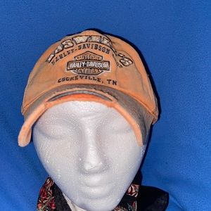 PRE OWNED VINTAGE DISTRESSED HARLEY DAVIDSON CAP